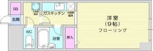 北３４条駅 徒歩5分 2階の物件間取画像